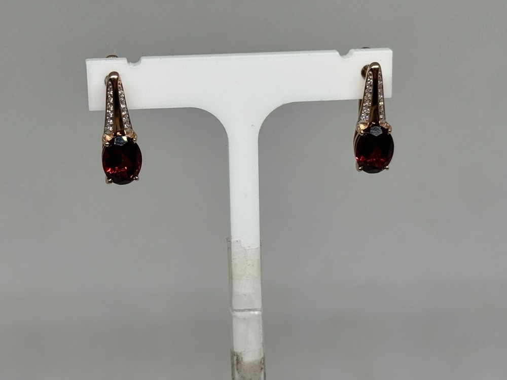 СКМИ585 СЕРЬГИ С КАМНЯМИ (Au 585)