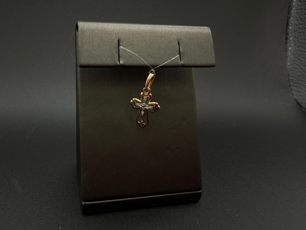 ПОДВЕСКА КРЕСТ без камня (Au 585)