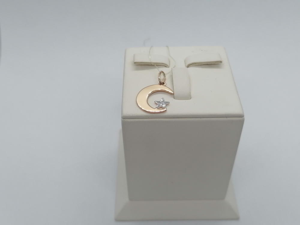 3328а ПОДВЕСКА ПОЛУМЕСЯЦ без камня (Au 585)