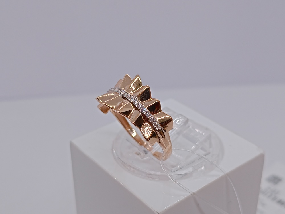 КОЛЬЦО С КАМНЯМИ (Au 585)