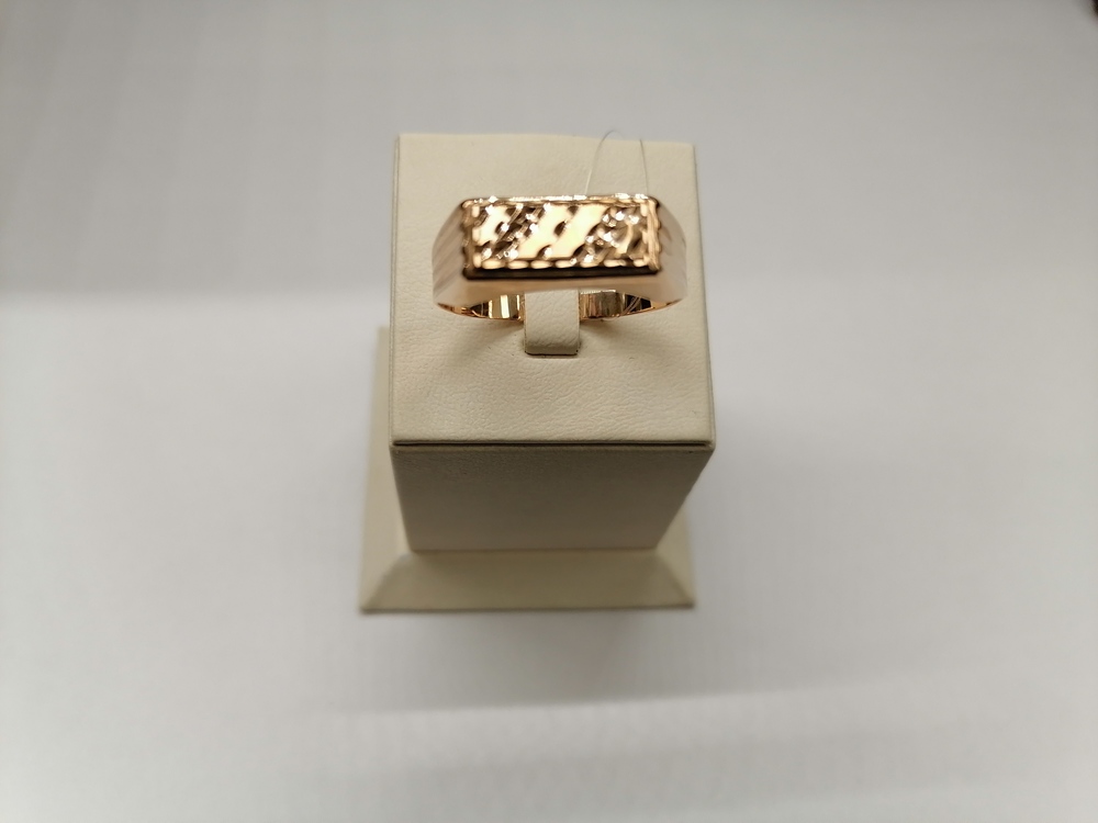 КОЛЬЦО ПЕЧАТКА без камня (Au 585)