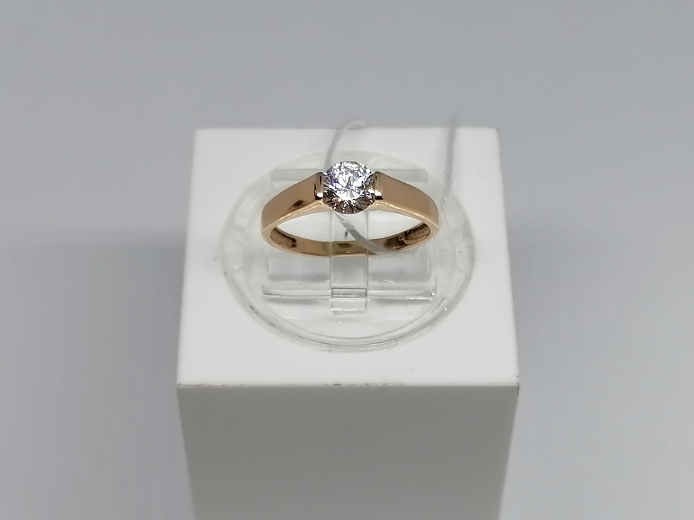 КОЛЬЦО С КАМНЕМ (Au 585)