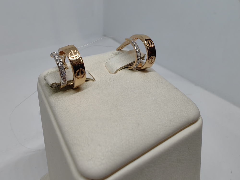 СЕРЬГИ С КАМНЯМИ (Au 585)