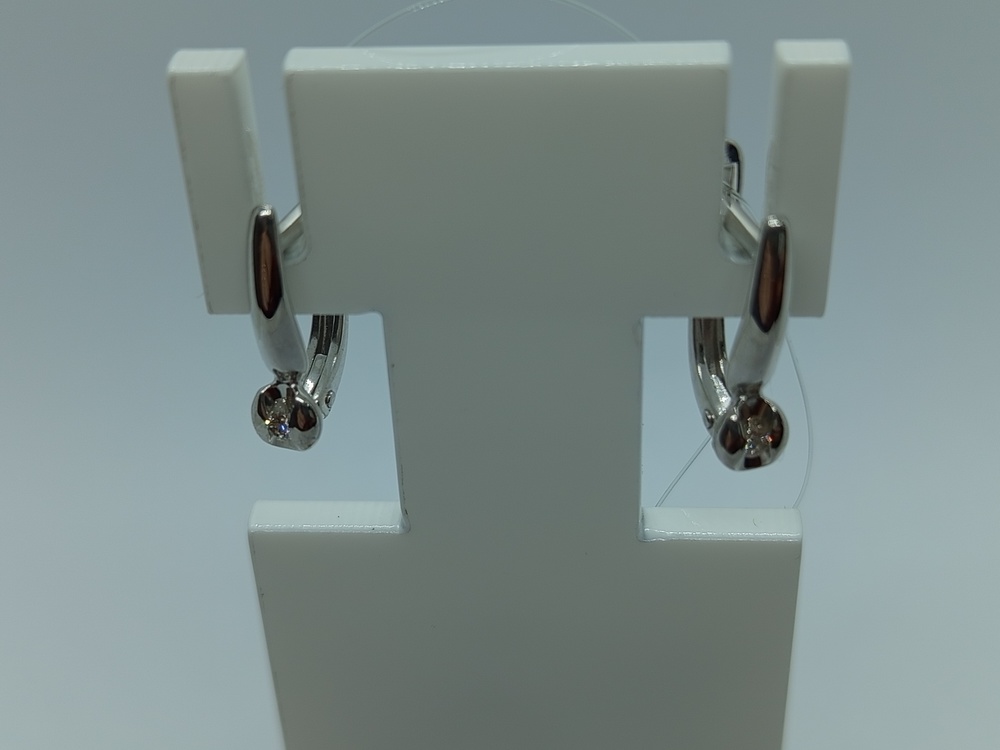 СЕРЬГИ БРИЛЛИАНТ (Ag 925)
