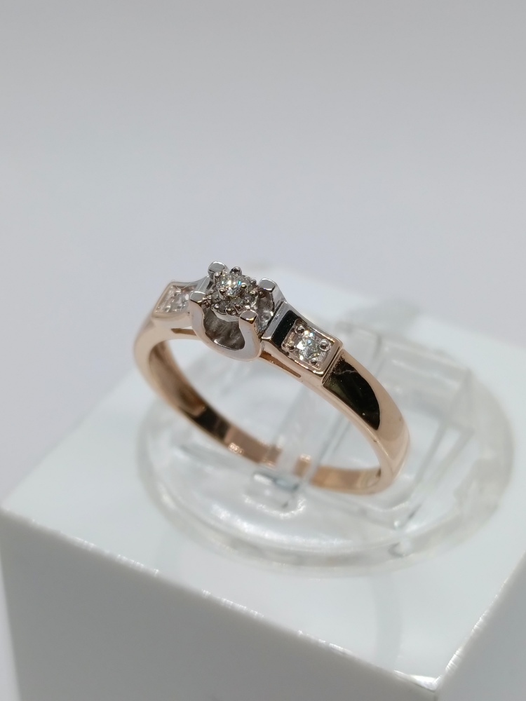 КОЛЬЦО БРИЛЛИАНТ Au 585