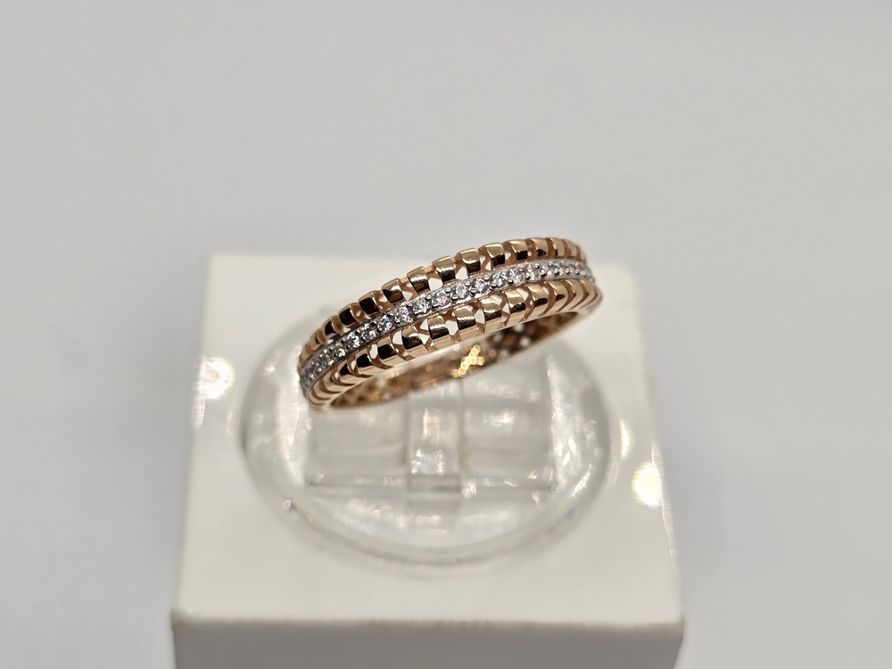 КОЛЬЦО С КАМНЯМИ (Au 585)