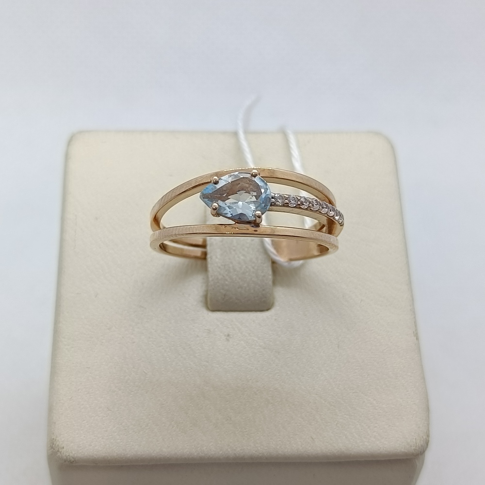 КОЛЬЦО С КАМНЯМИ (Au 585)