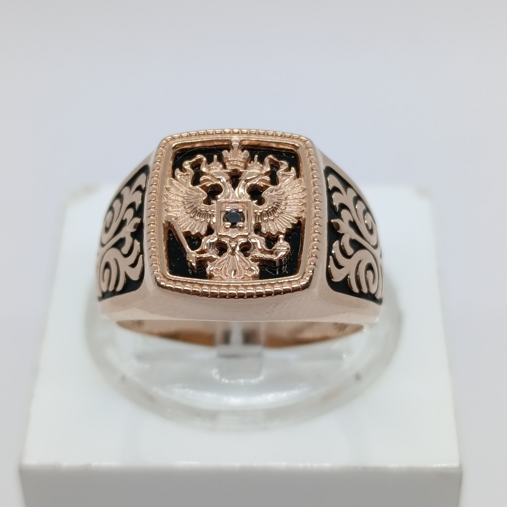 ПЕЧАТКА С КАМНЯМИ (Au 585)