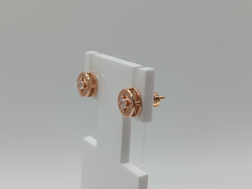 СЕРЬГИ ПУСЕТЫ с камнями (Au 585)