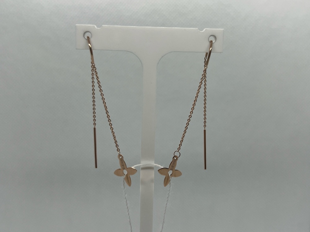 СЕРЬГИ ПРОДЕВКИ без камня (Au 585)