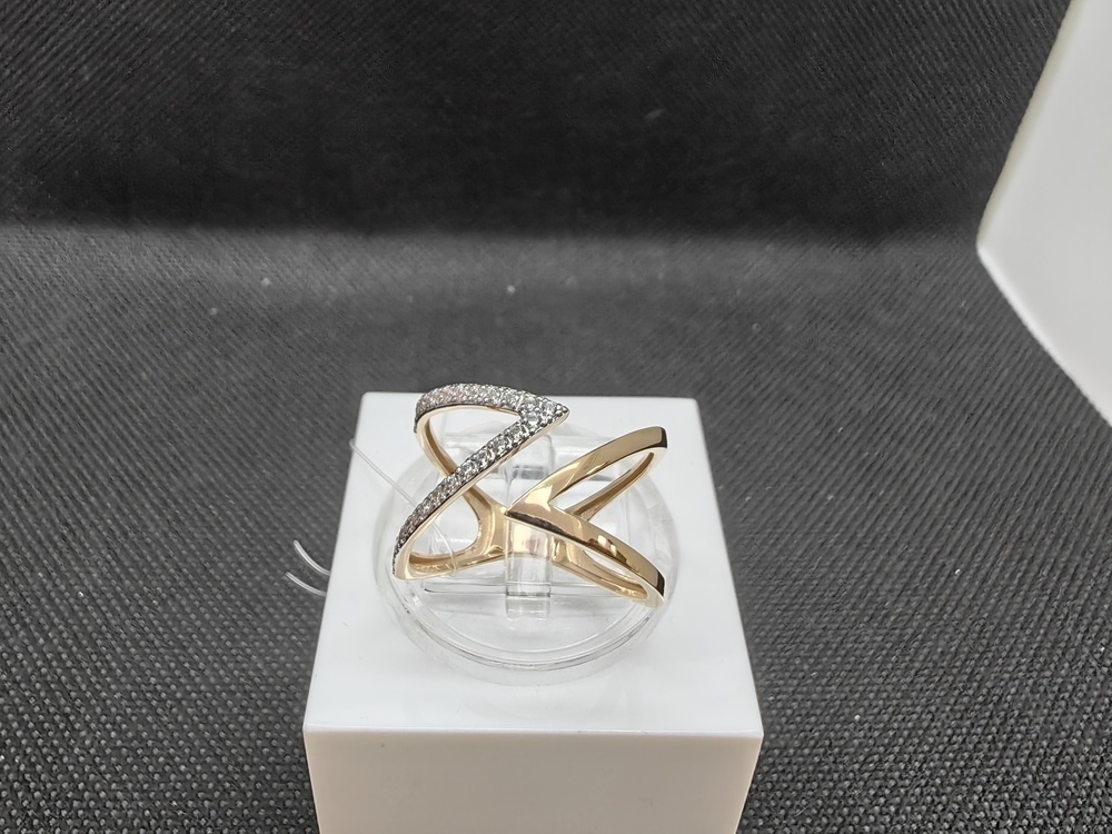 КОЛЬЦО С КАМНЯМИ (Au 585)