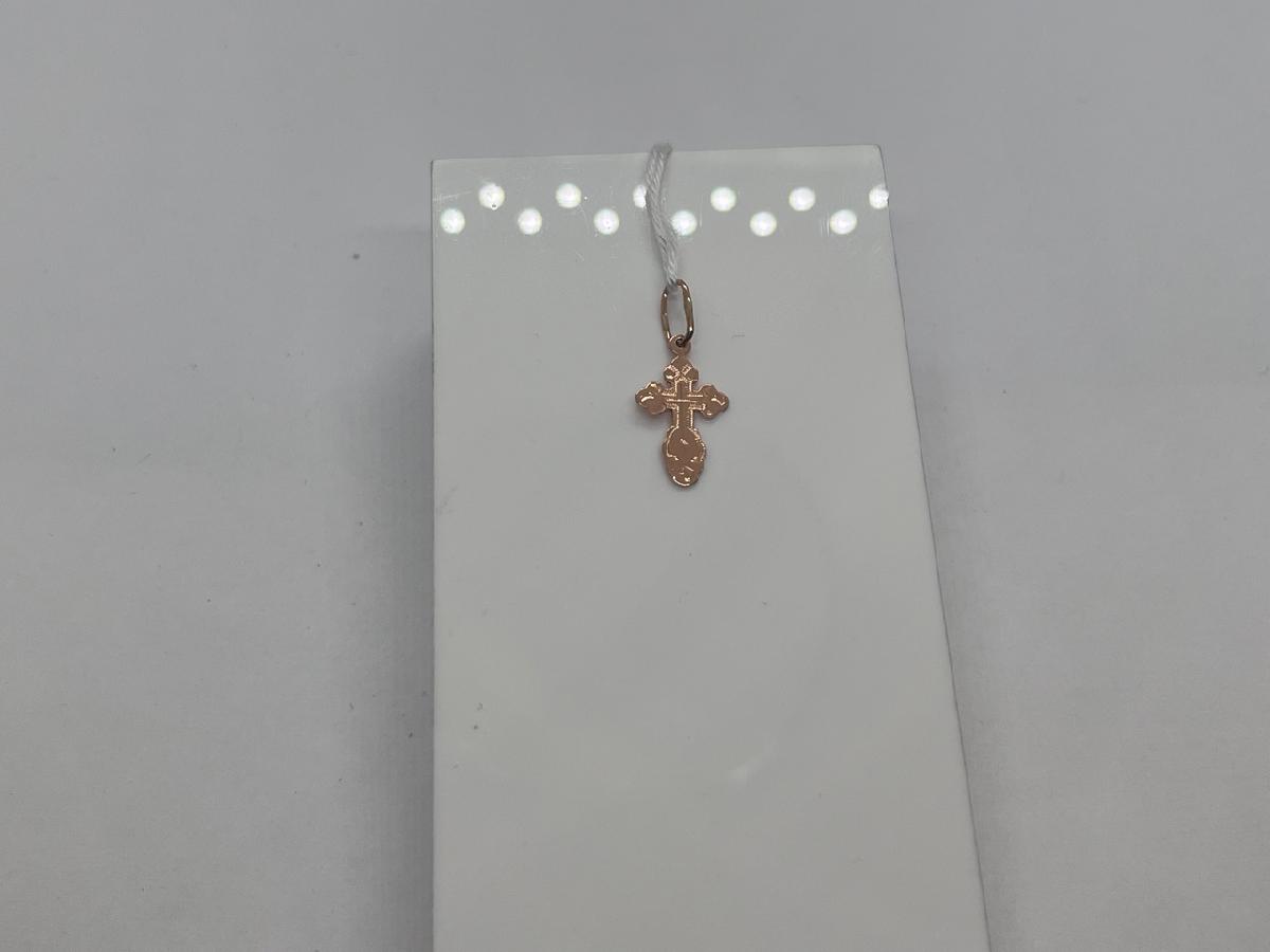 ПОДВЕСКА КРЕСТ БЕЗ КАМНЯ (Au 585)