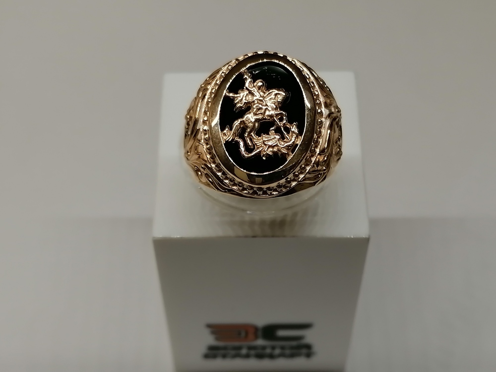 КОЛЬЦО ПЕЧАТКА с камнем (Au 585)