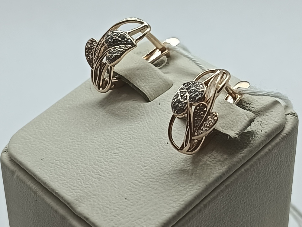 СЕРЬГИ С КАМНЯМИ (Au 585)