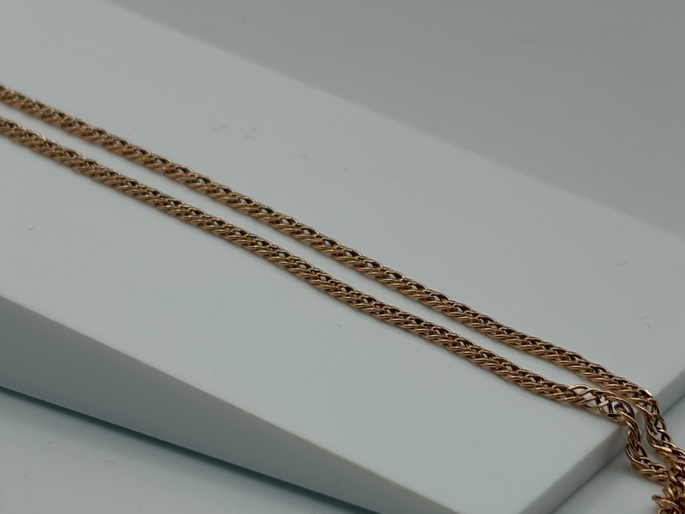 ЦЕПЬ ПУСТОТЕЛАЯ Ромб двойной (Au 585)