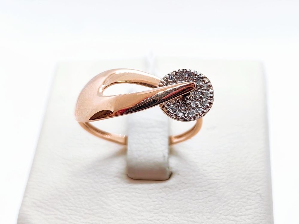 КОЛЬЦО С КАМНЯМИ (Au 585)