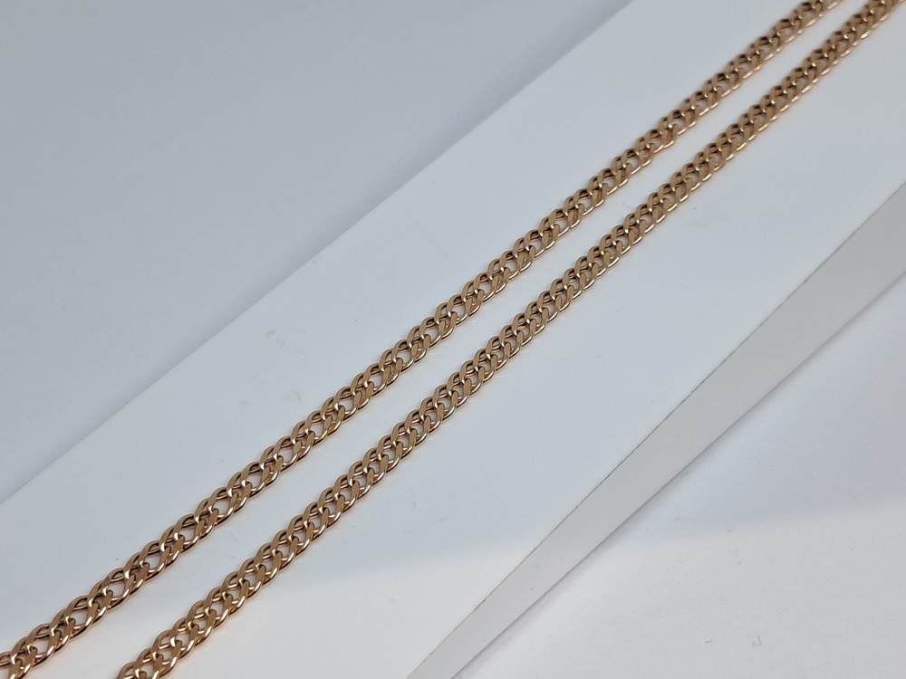 ЦЕПЬ ПУСТОТЕЛАЯ Ромб двойной (Au 585)