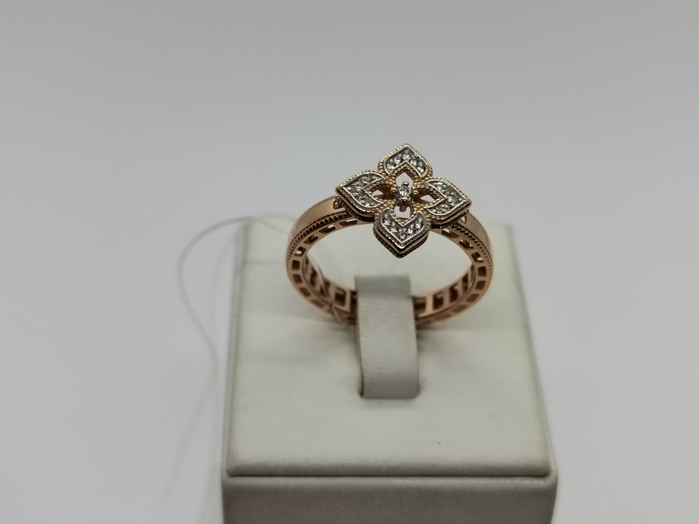 КОЛЬЦО С КАМНЯМИ (Au 585)