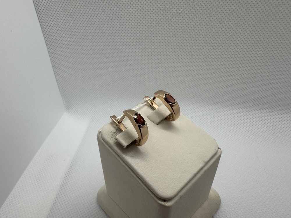 СЕРЬГИ С КАМНЕМ (Au 585)