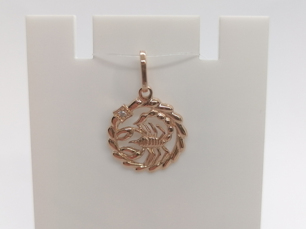 ПОДВЕСКА ЗНАК ЗОДИАКА СКОРПИОН (Au 585)