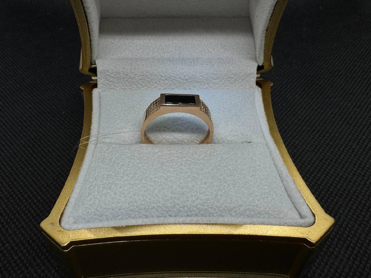 КОЛЬЦО ПЕЧАТКА с камнем (Au 585)