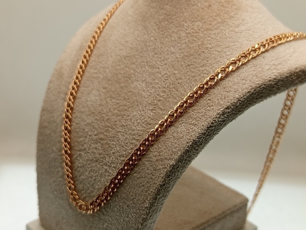 ЦЕПЬ ПУСТОТЕЛАЯ Ромб двойной (Au 585)