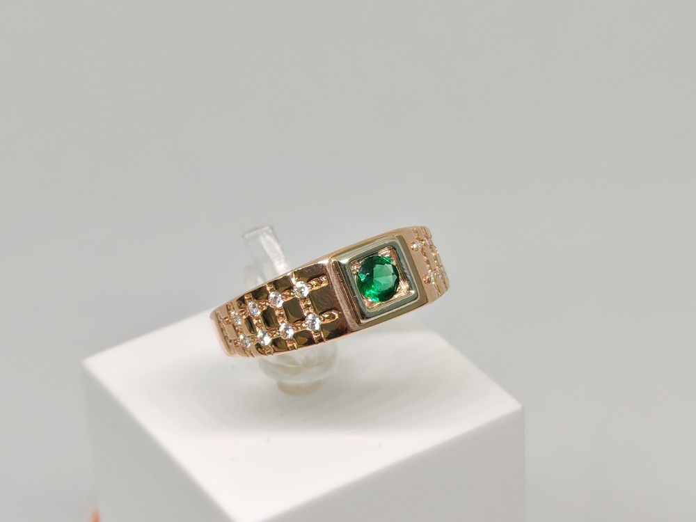 ПЕЧАТКА С КАМНЯМИ (Au 585)