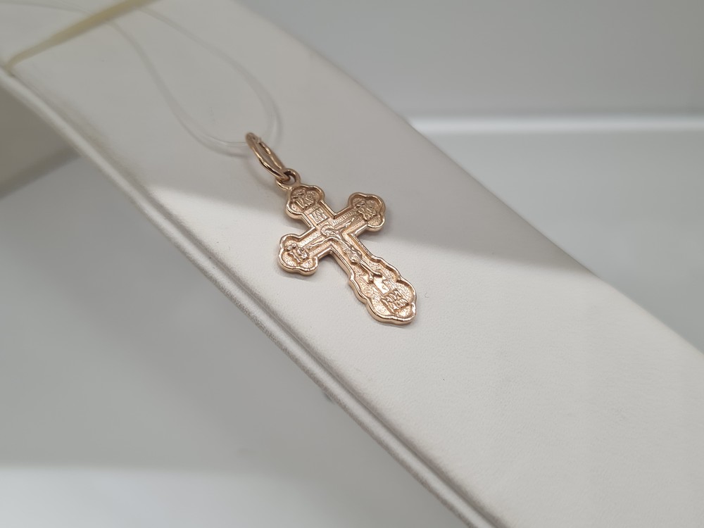 03-0084 ПОДВЕСКА КРЕСТ без камня (Au 585)