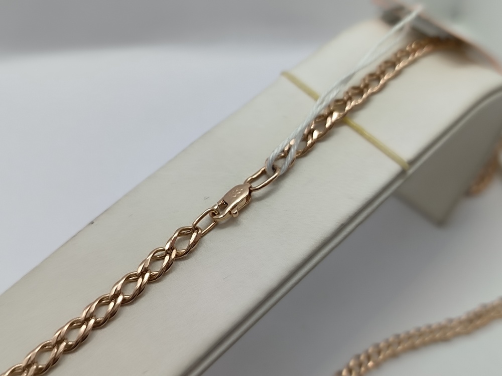 ЦЕПЬ ПОЛНОВЕСНАЯ Ромб двойной (Au 585)