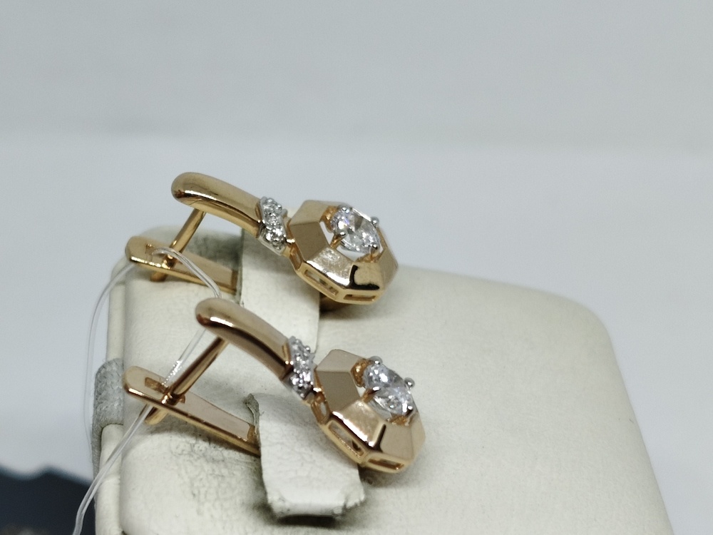 СЕРЬГИ С КАМНЯМИ (Au 585)