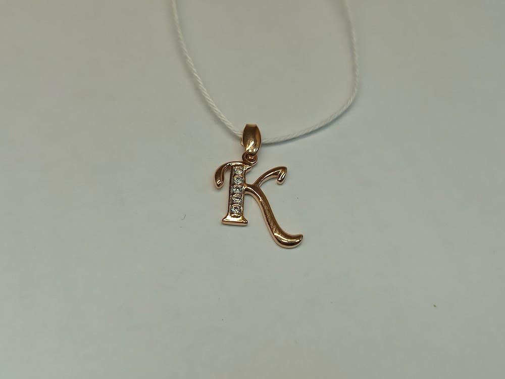 ПОДВЕСКА БУКВА К (Au 585)