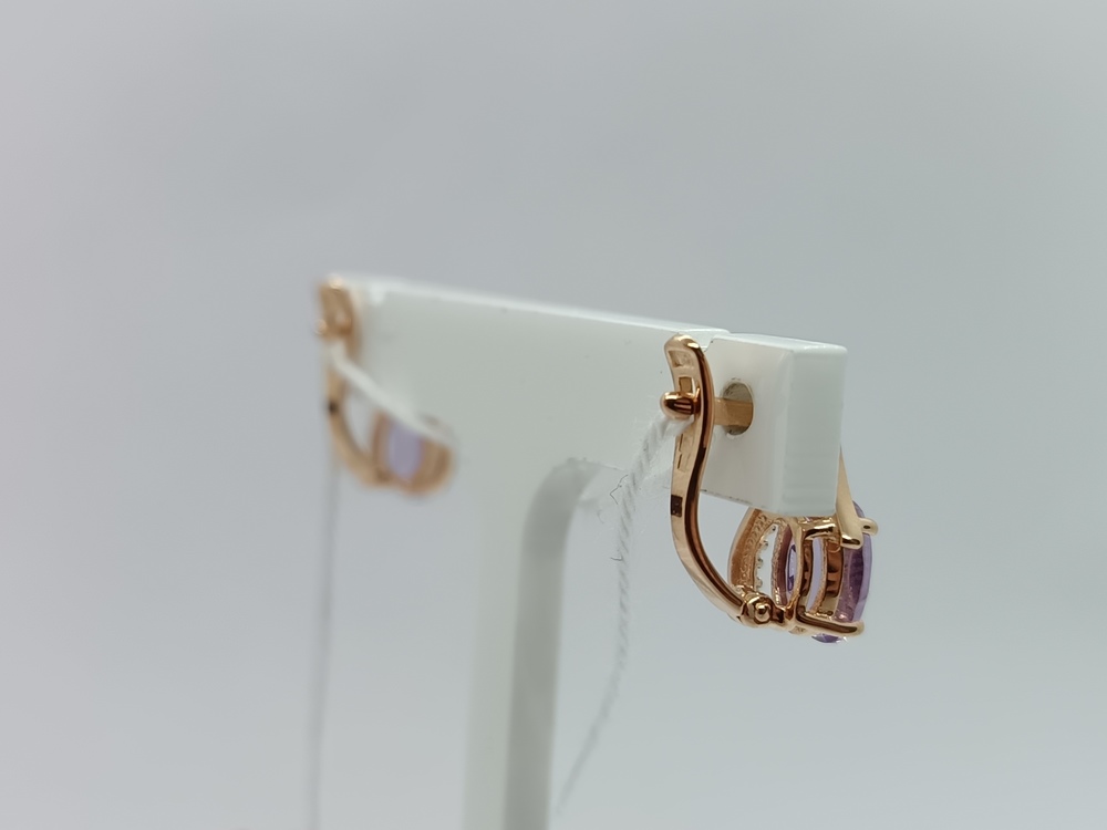 СКМИ585 СЕРЬГИ С КАМНЯМИ (Au 585)