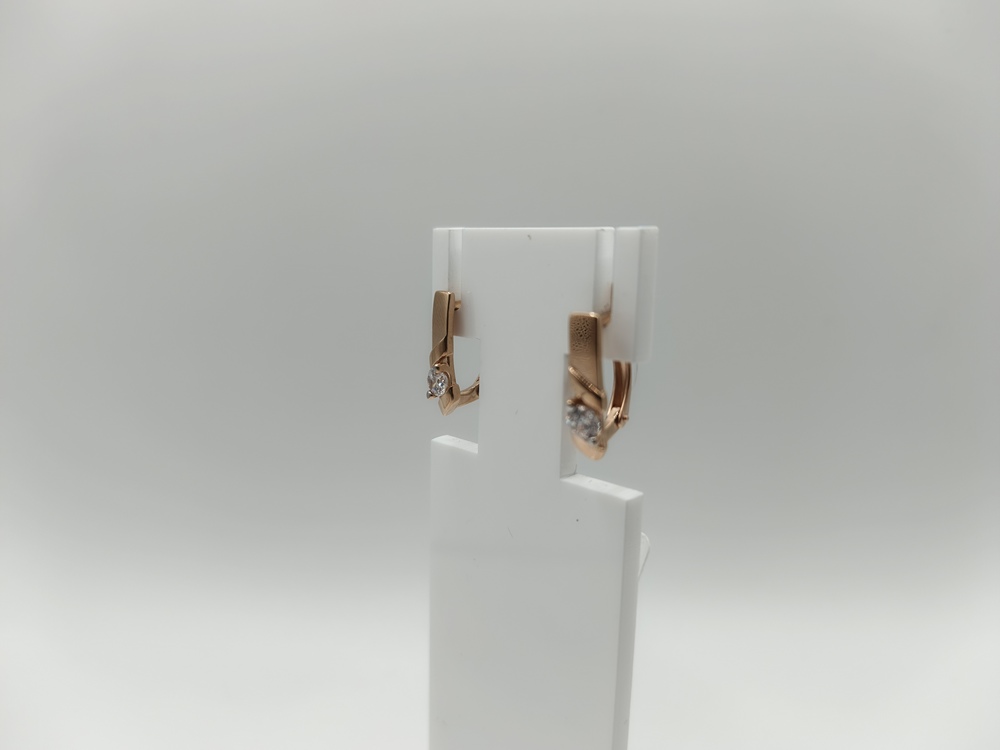 СЕРЬГИ С КАМНЕМ (Au 585)