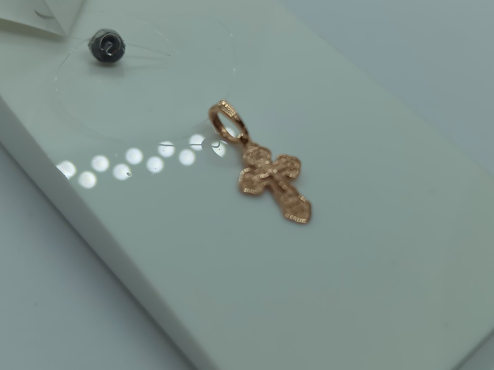 ПОДВЕСКА КРЕСТ без камня (Au 585)