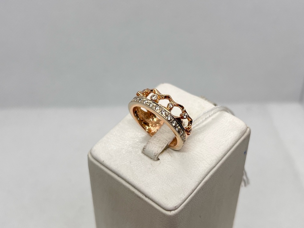 КОЛКМИ585 КОЛЬЦО С КАМНЯМИ (Au 585)