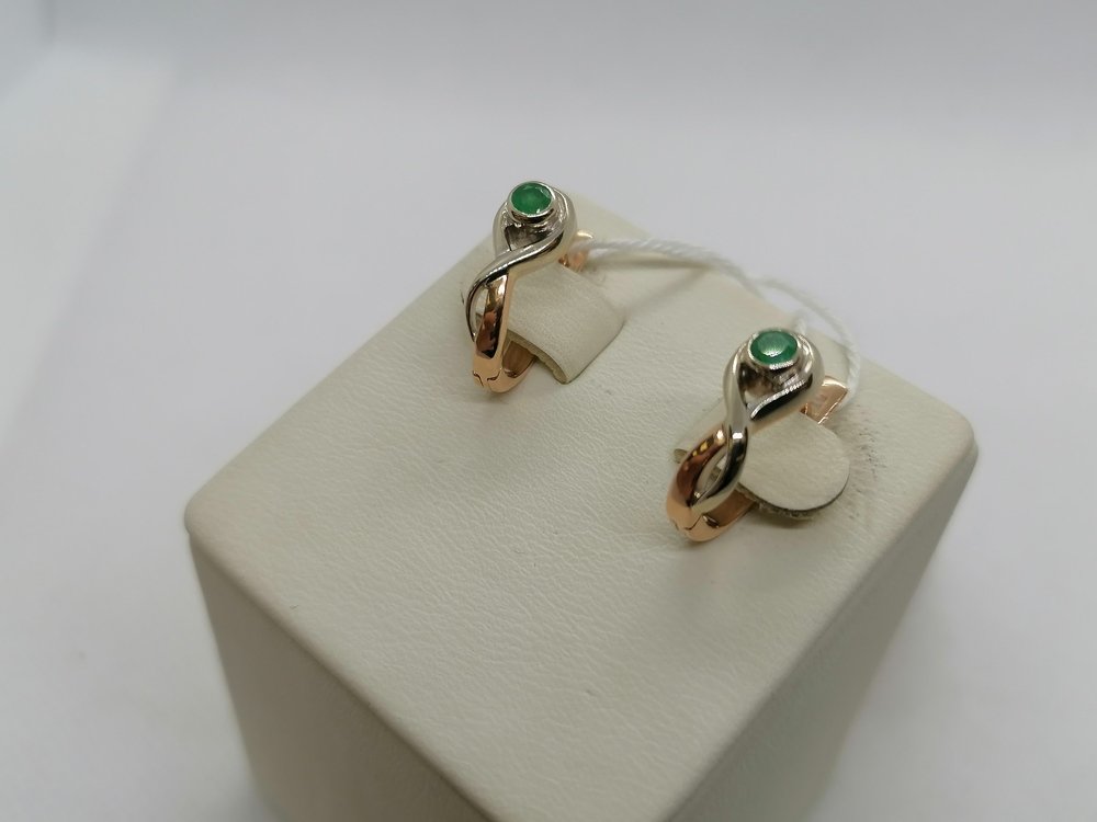 СЕРЬГИ С КАМНЕМ (Au 585)