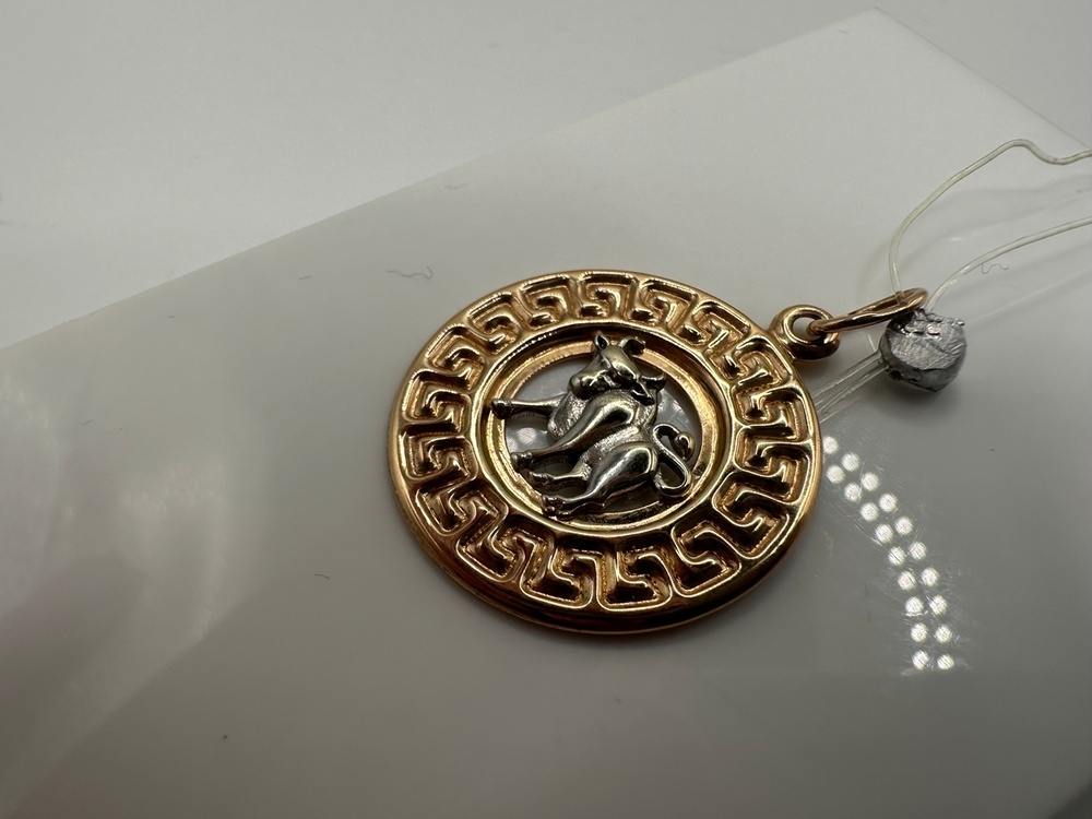 5562/телец ПОДВЕСКА ЗНАК ЗОДИАКА ТЕЛЕЦ (Au 585)