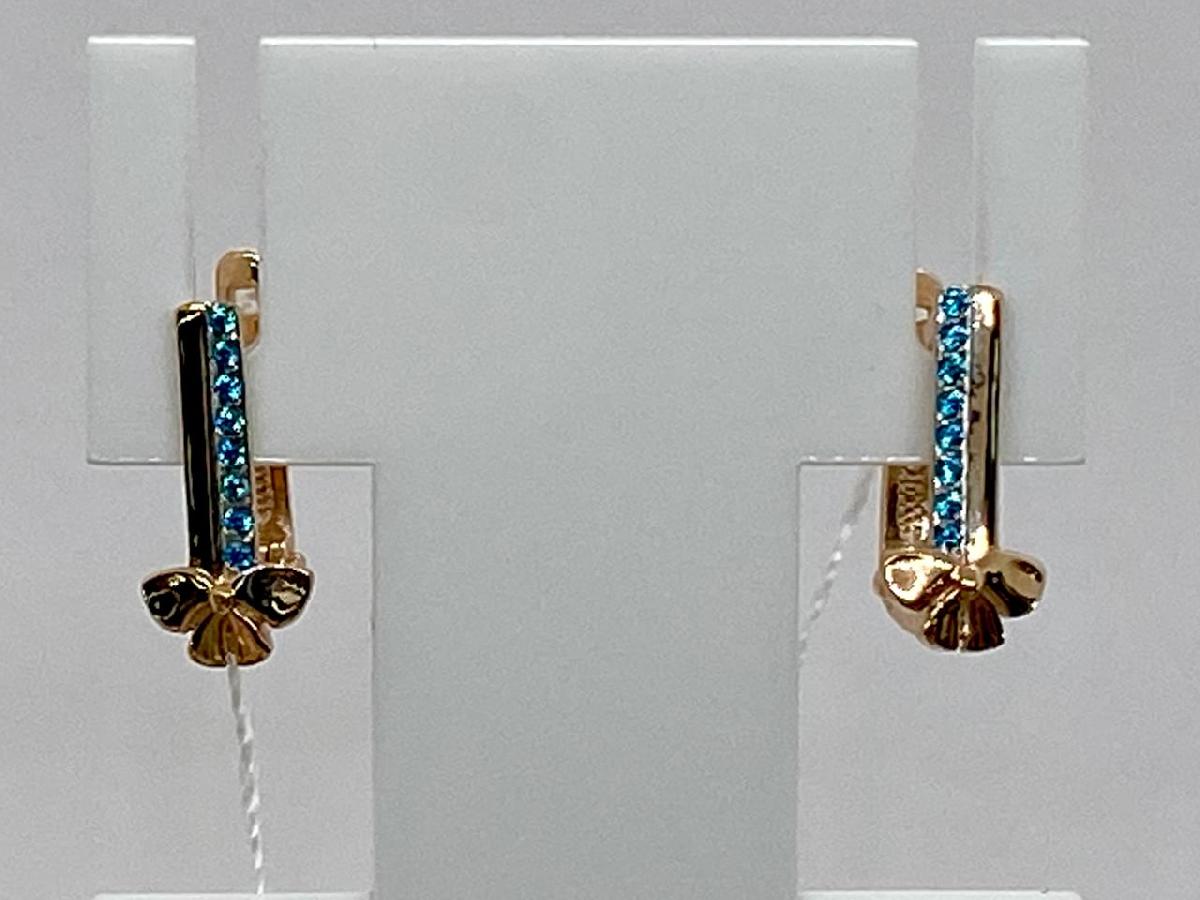 СЕРЬГИ С КАМНЯМИ (Au 585)