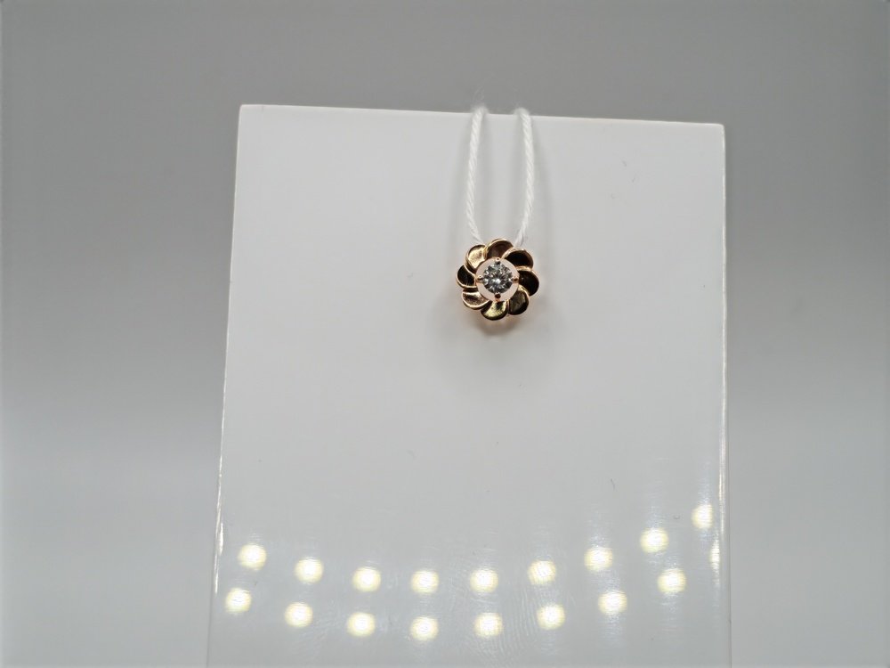 ПОДКМ585 ПОДВЕСКА С КАМНЕМ (Au 585)