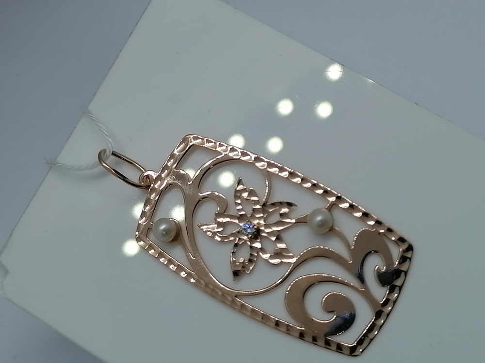 ПОДВЕСКА С КАМНЯМИ (Au 585)