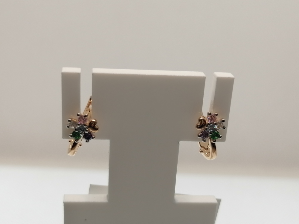 СЕРЬГИ С КАМНЯМИ (Au 585)