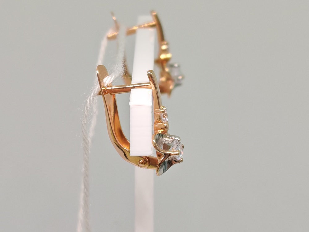 СЕРЬГИ С КАМНЯМИ (Au 585)