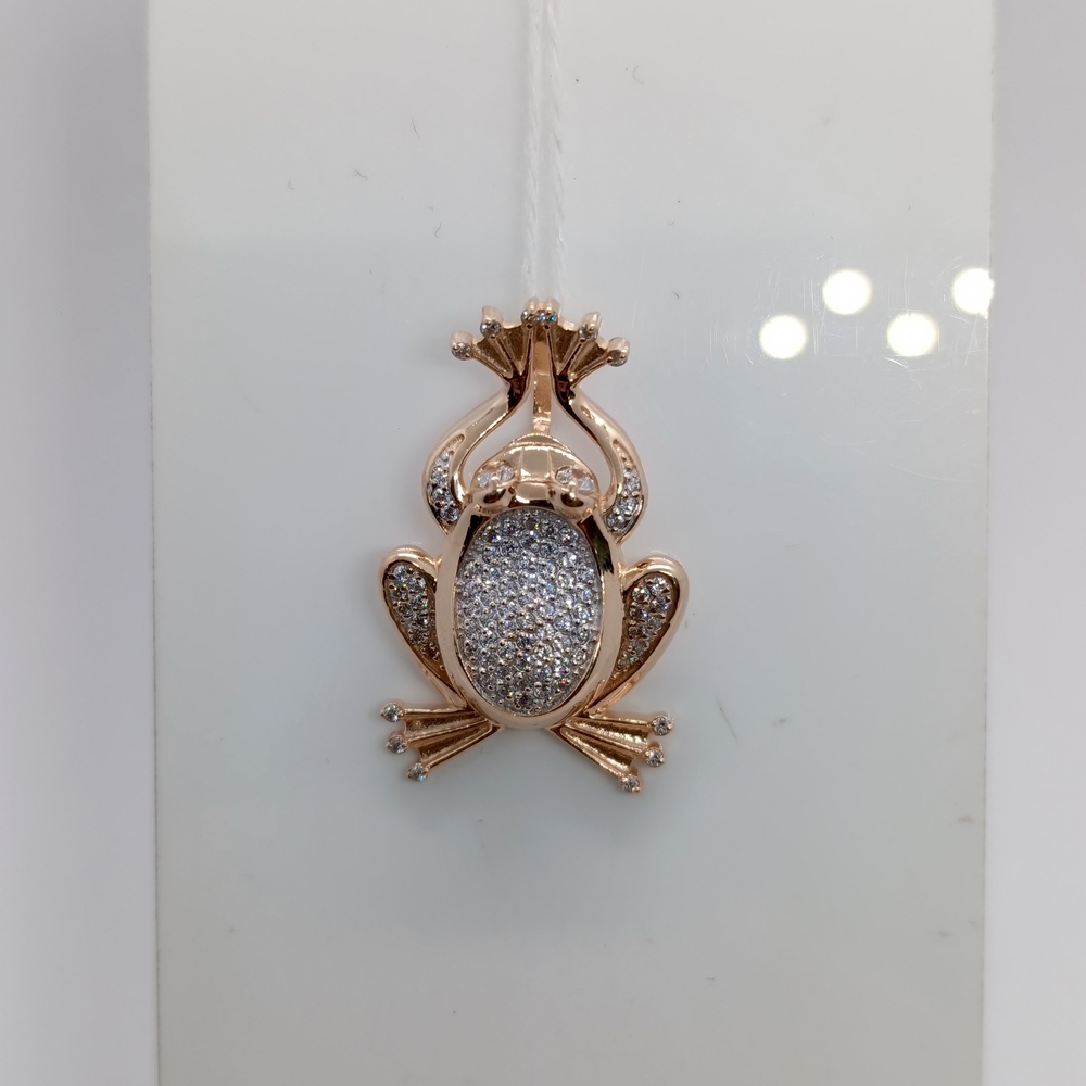 ПОДКМИ585 ПОДВЕСКА С КАМНЯМИ (Au 585)