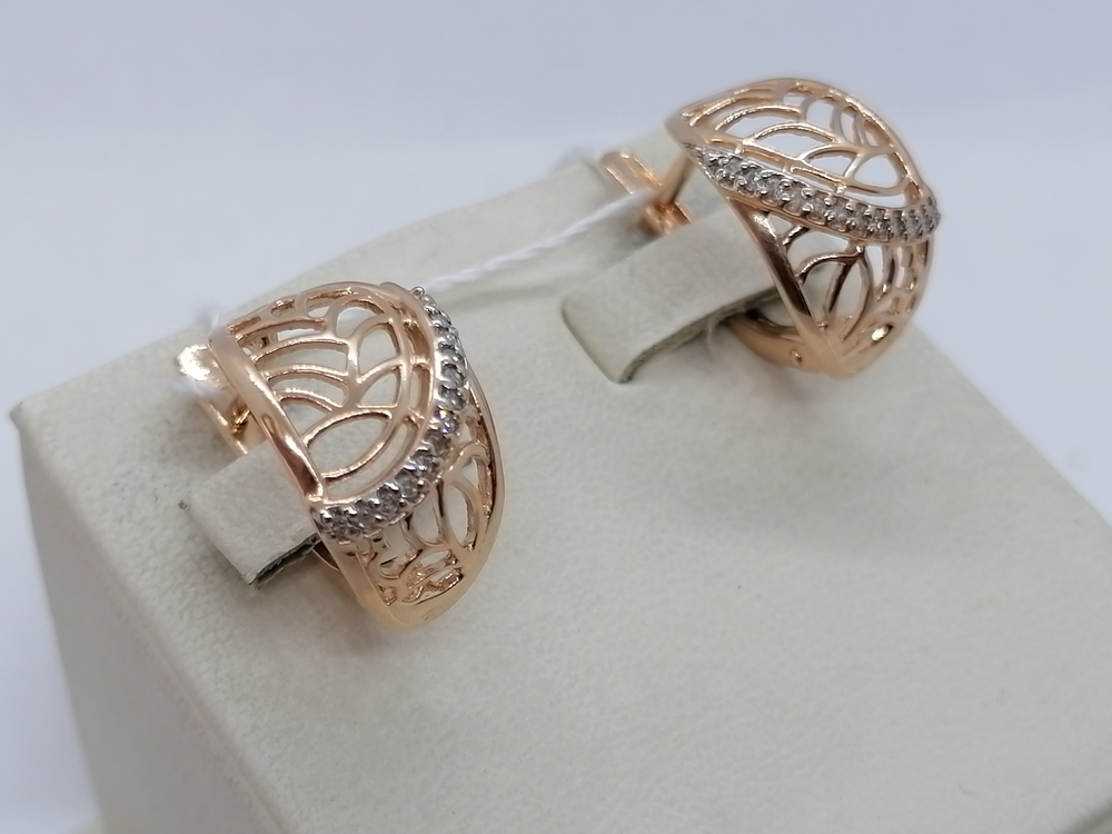 СЕРЬГИ С КАМНЯМИ (Au 585)