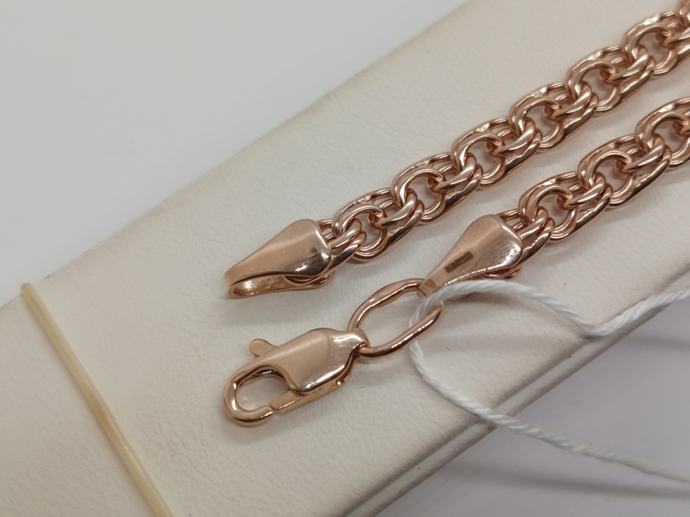 БЛБ585 БРАСЛЕТ ПОЛНОВЕСНЫЙ Бисмарк (Au 585)