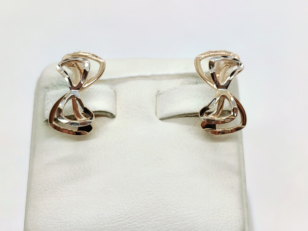 СЕРЬГИ БЕЗ КАМНЯ (Au 585)