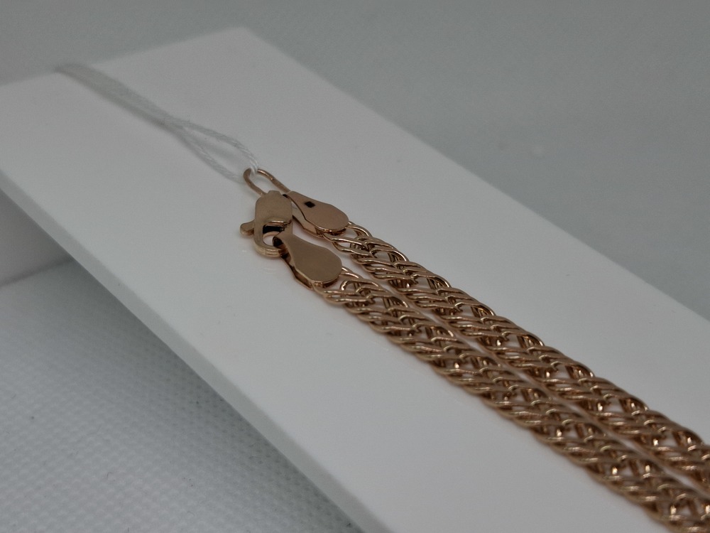 ЦЛР3585 ЦЕПЬ ПОЛНОВЕСНАЯ Ромб тройной (Au 585)