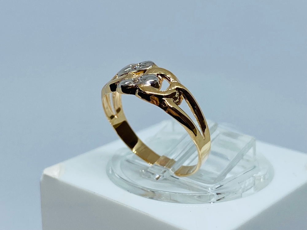 КОЛЬЦО С КАМНЯМИ (Au 585)