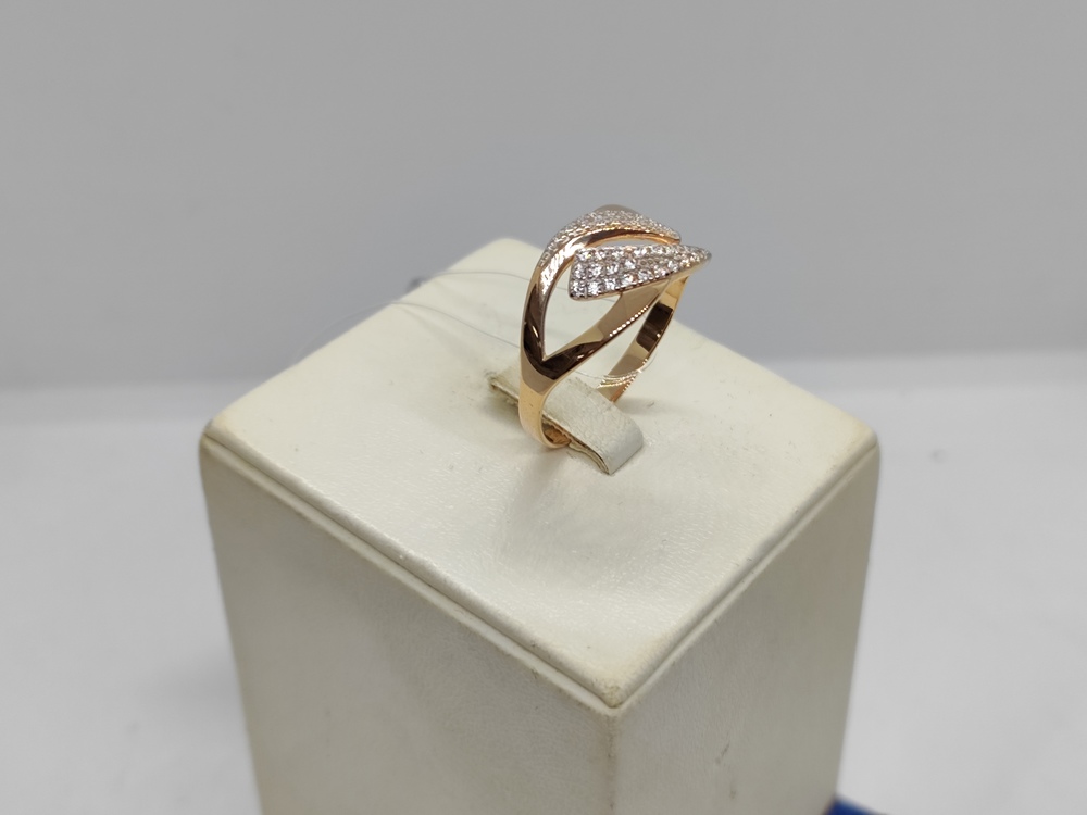 КОЛЬЦО С КАМНЯМИ (Au 585)