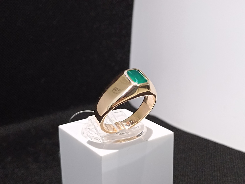 31-0336-О КОЛЬЦО ПЕЧАТКА с камнем (Au 585)